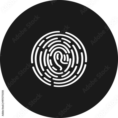 Fingerprint Icon Security Symbol