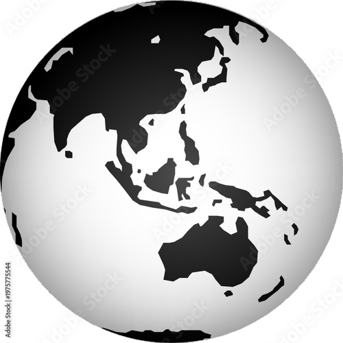 Globe Showing Asia and Australia