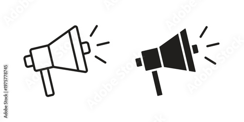 Bullhorn icon for web and application. EPS10