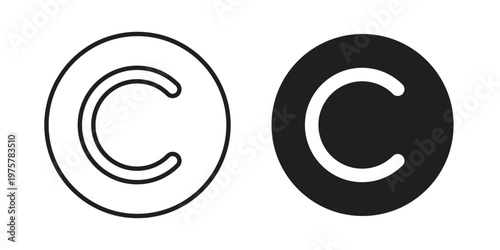 Copyright icon for web and application. EPS10