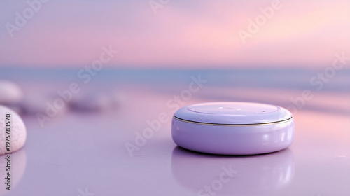 cosmetic cream on a black background