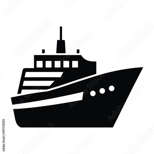 Detailed naval warship vector illustration with military maritime defense and ocean patrol theme