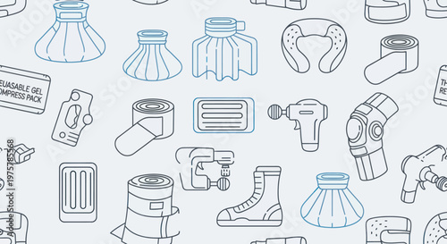 Collection of various industrial machine parts.