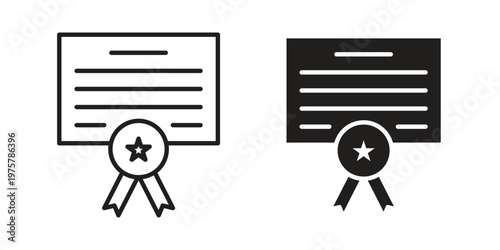 Diploma icon for web and application. EPS10