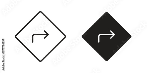 Directions icon for web and application. EPS10