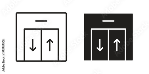 Elevator icon for web and application. EPS10