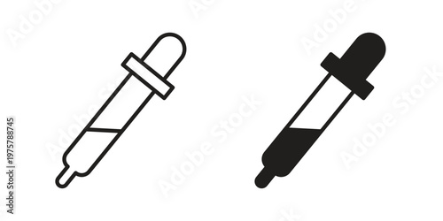 Eye dropper icon for web and application. EPS10