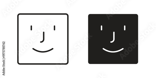 Face id icon for web and application. EPS10