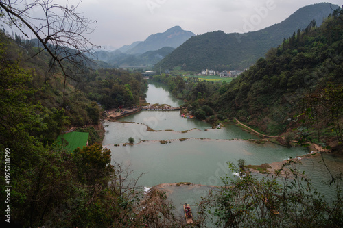 Jiulong Waterfalls in Luoping County in Yunnan, China