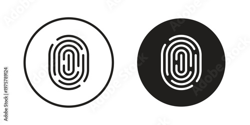 Fingerprint icon for web and application. EPS10