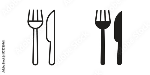 Fork and Knife icon for web and application. EPS10