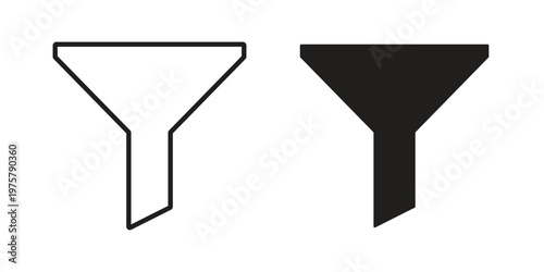 Funnel icon for web and application. EPS10