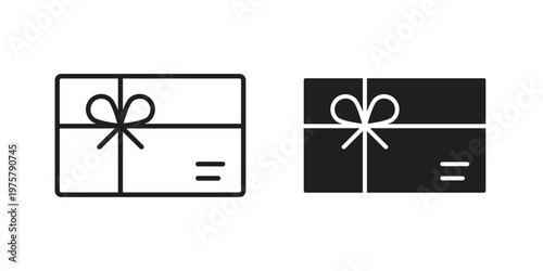 Gift card icon for web and application. EPS10