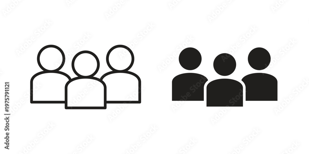 Fototapeta premium Group icon for web and application. EPS10