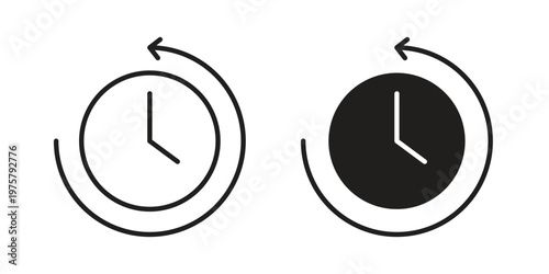 History icon for web and application. EPS10