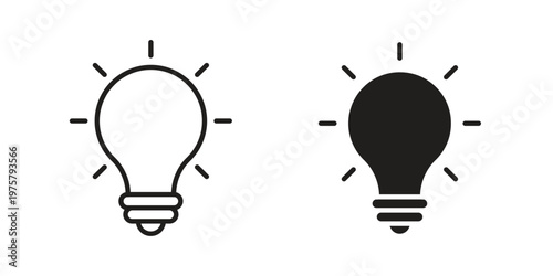 Idea icon for web and application. EPS10