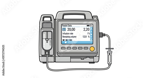 Medical Infusion Pump Device Machine.
