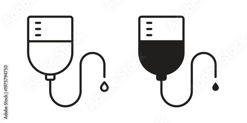 IV bag icon for web and application. EPS10