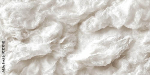 Abstract White Cloth Texture Background with Crinkled Pattern and Artistic Canvas Surface Design