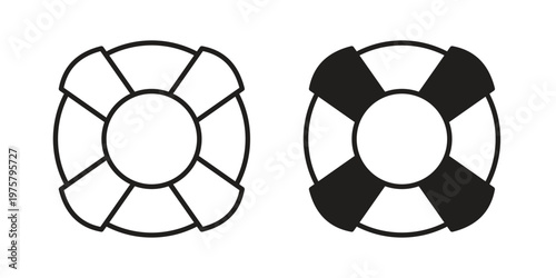 Life buoy icon for web and application. EPS10