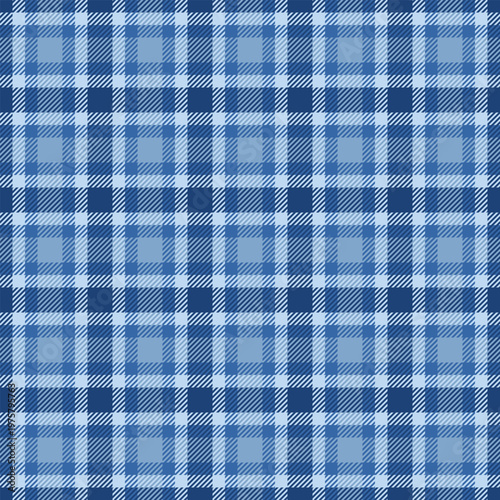 Spanish textile fabric plaid, cute texture seamless vector. Hotel pattern background check tartan in blue and light colors.