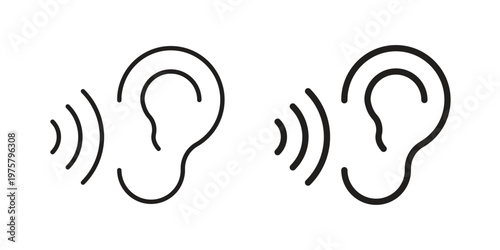 Listening icon for web and application. EPS10