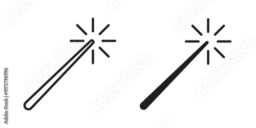 Magic wand icon for web and application. EPS10