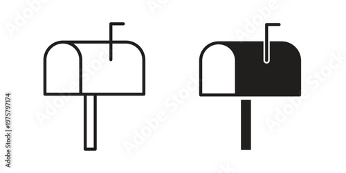 Mailbox icon for web and application. EPS10