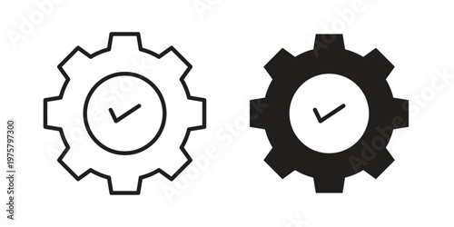 Maintenance icon on white background. linear pictogram. Flat symbols