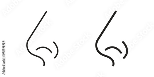 Nose icon for web and application. EPS10