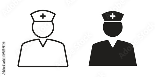 Nurse icon for web and application. EPS10