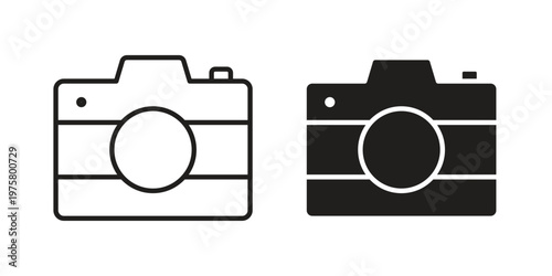 Photo Camera icon for web and application. EPS10