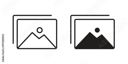 Picture icon for web and application. EPS10