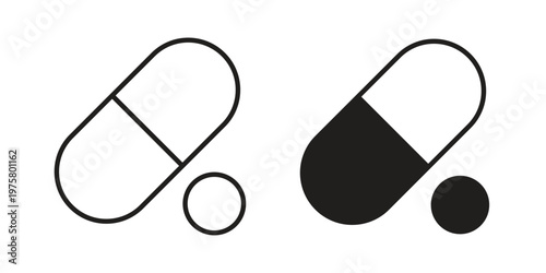 Pill icon for web and application. EPS10