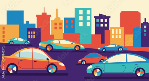 Traffic congestion in a modern city