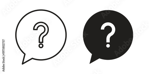 Question icon for web and application. EPS10