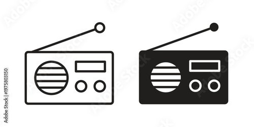 Radio icon for web and application. EPS10