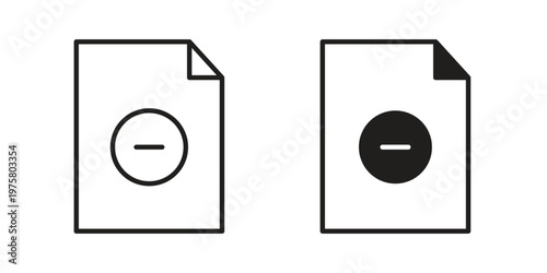 Remove document icon for web and application. EPS10