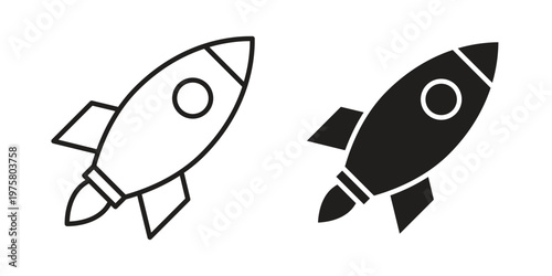 Rocket icon for web and application. EPS10