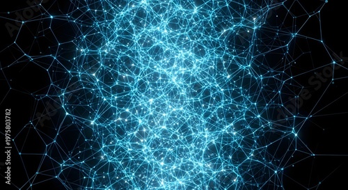 Abstract Digital Network Background Futuristic Data Connection Technology