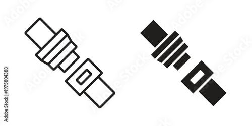 Seat Belt icon for web and application. EPS10