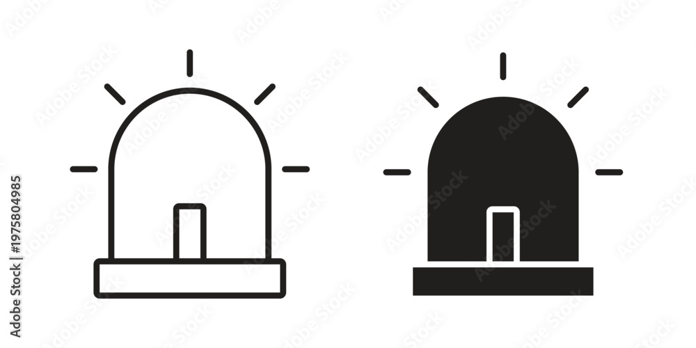 Fototapeta premium Siren icon for web and application. EPS10