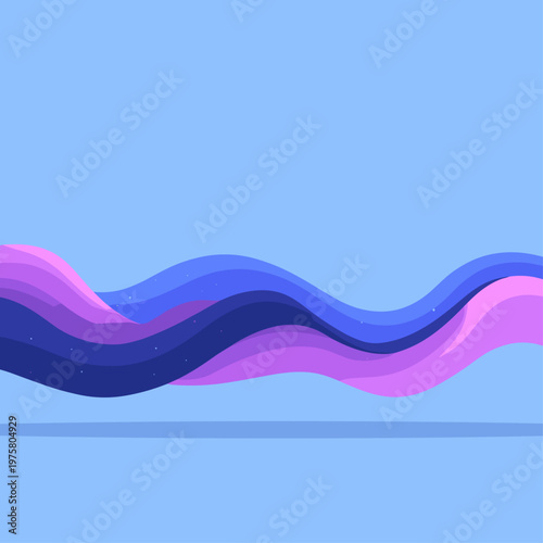 Minimalist Climate Warming Stripes Gradient in Blue to Red