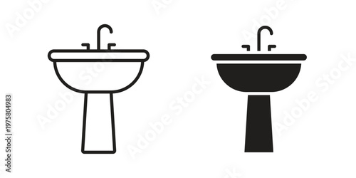 Sink icon for web and application. EPS10