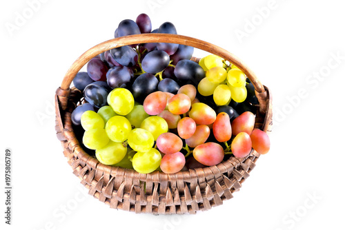 yellow and blue grapes on white plate
