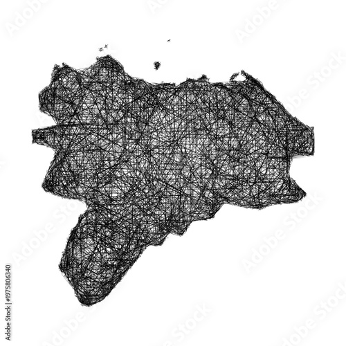 Sketch Edinburgh outline map design