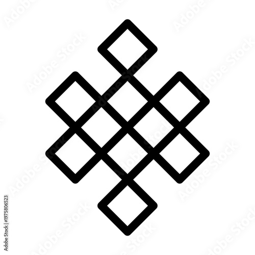 endless knot line icon