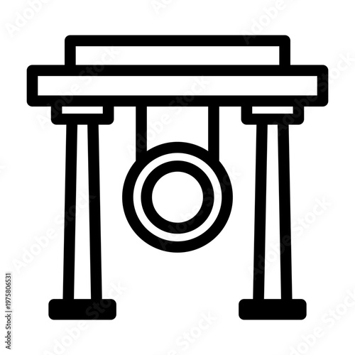 gong line icon