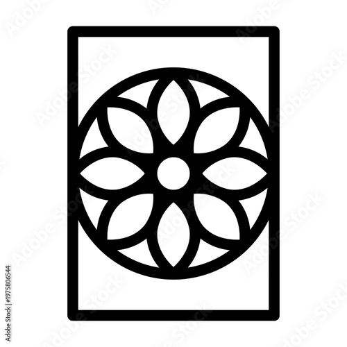 mandala line icon
