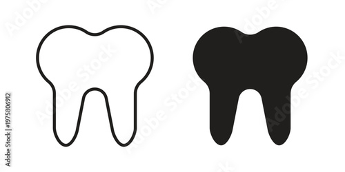 Tooth icon for web and application. EPS10